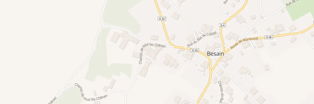Plan du 8 Rte de Poligny à Besain