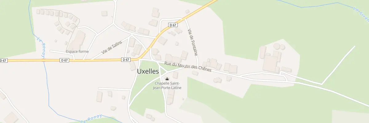 Plan du 7 Rue du Moulin des Chenes à Uxelles