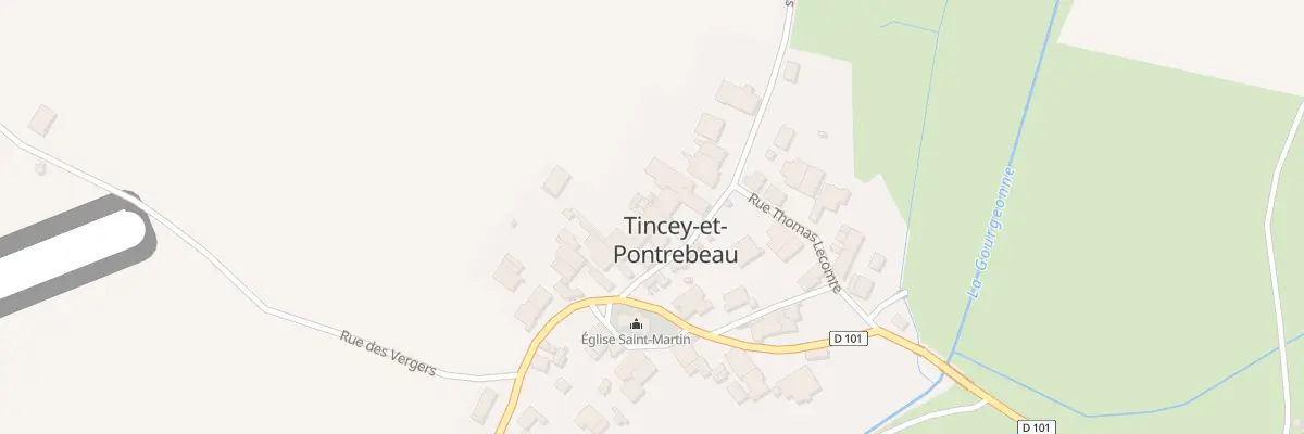 Plan du 5 Rue des Pierres Blanches à Tincey-et-Pontrebeau