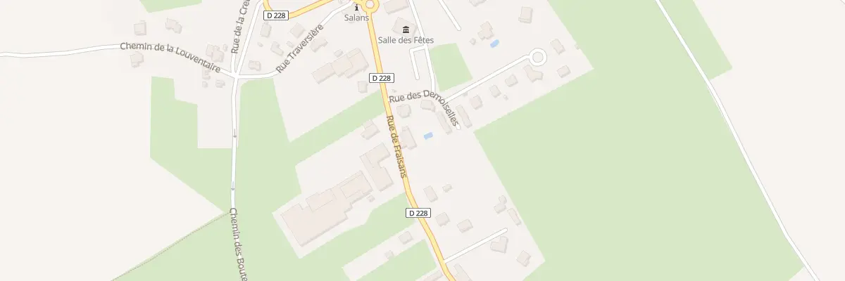Plan du 1 Rue de Fraisans à Salans
