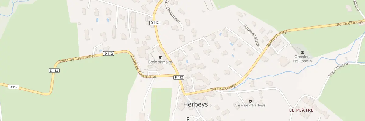 Plan du 40 Rte de la Côte - Cd 112 à Herbeys