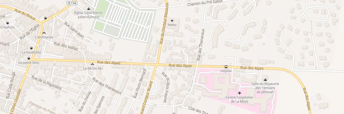 Plan du 41 Rue des Alpes à La Mure