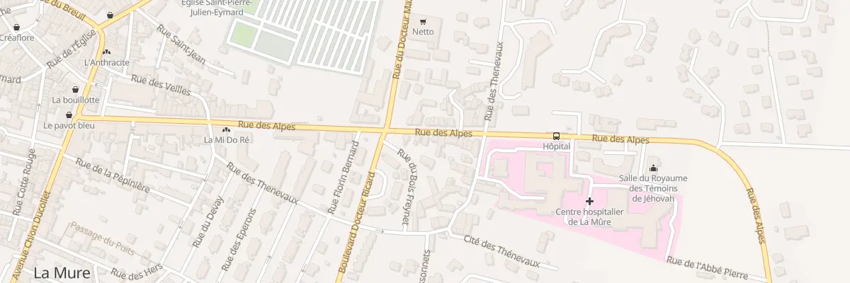 Plan du 52 Rue des Alpes à La Mure