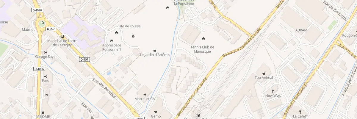 Plan du 20 Rue des Muriers à Manosque