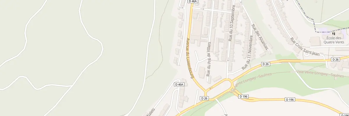 Plan du 45 Av du Luxembourg à Herserange