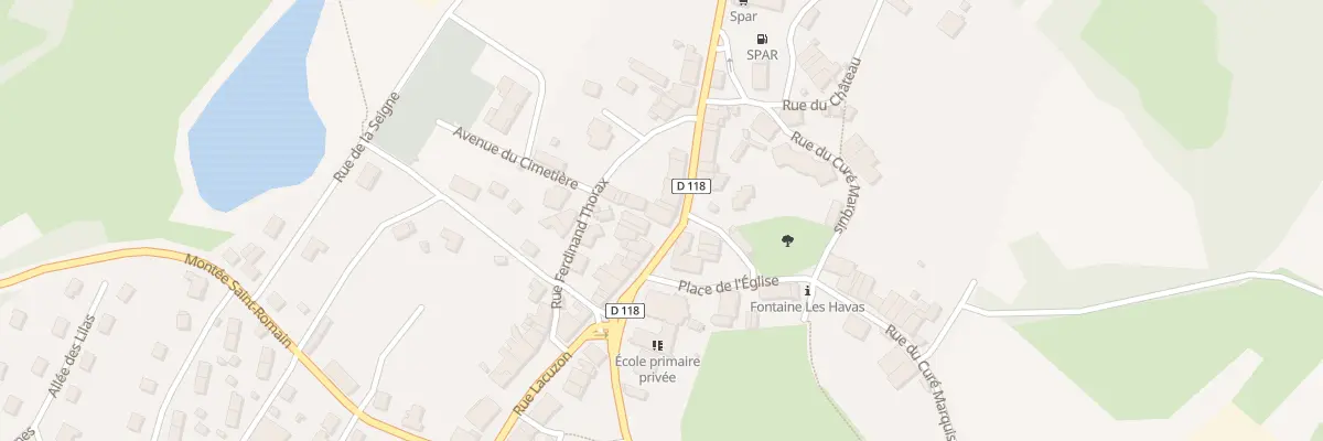 Plan du 1 Rue du Jura à Coteaux du Lizon