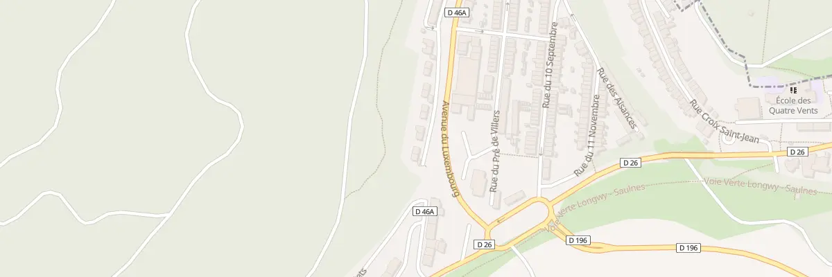 Plan du 47 Av du Luxembourg à Herserange
