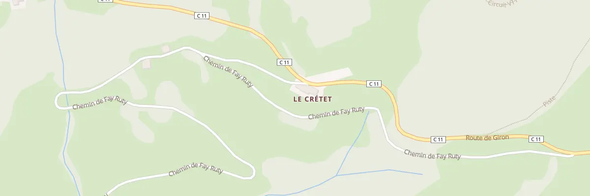 Plan du 2051 Rte de Giron à Montanges