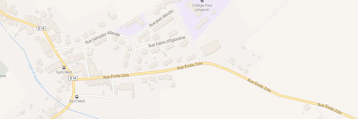 Plan du 11 Rue Emile Zola à Piennes