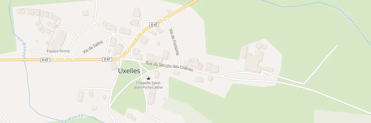 Plan du 11 Rue du Moulin des Chenes à Uxelles