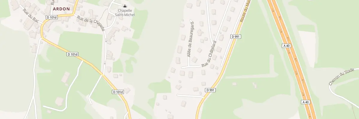 Plan du 17 All de Beauregard à Valserhône