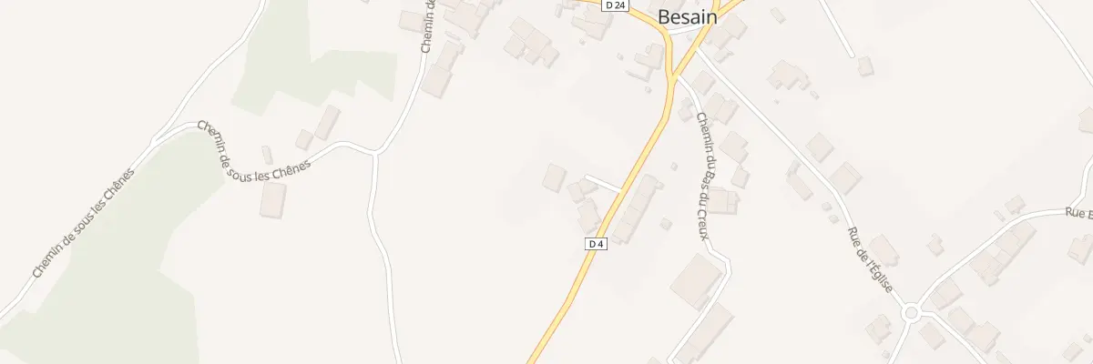 Plan du 2 Che du Coin Rondot à Besain