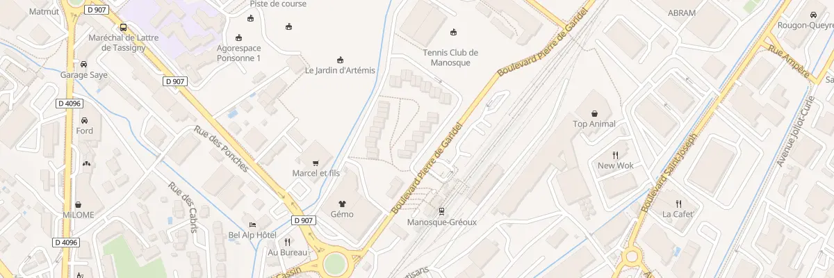 Plan du 3 Rue des Muriers à Manosque