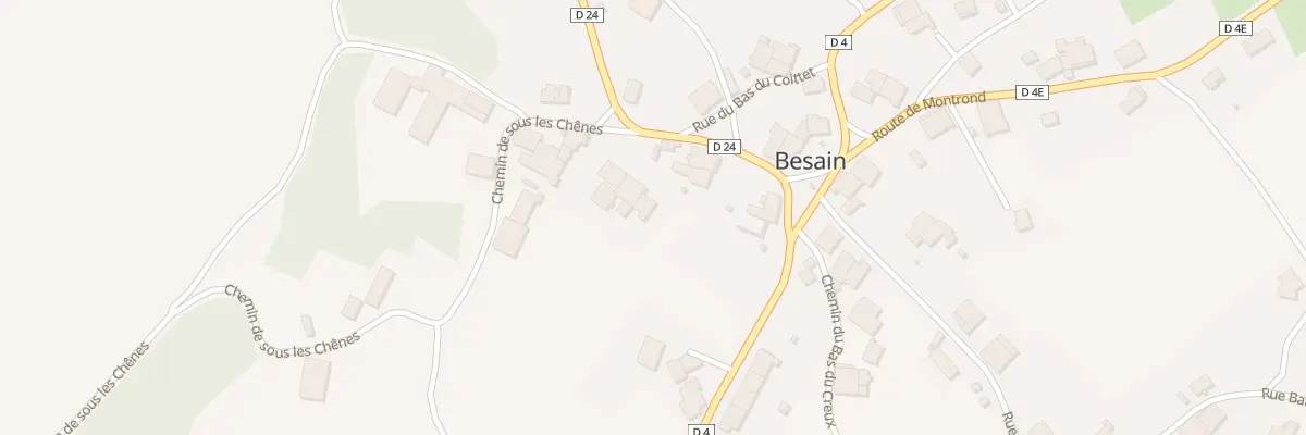 Plan du 5 Rte de Poligny à Besain
