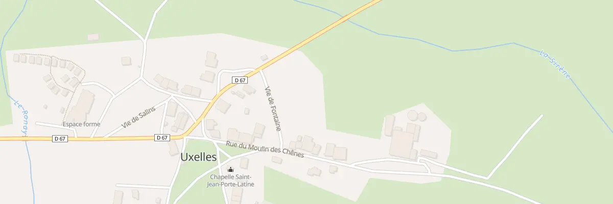 Plan du 15 Rue du Moulin des Chenes à Uxelles