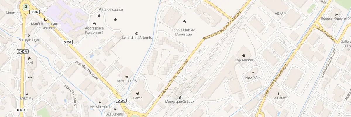 Plan du 7 Rue des Muriers à Manosque