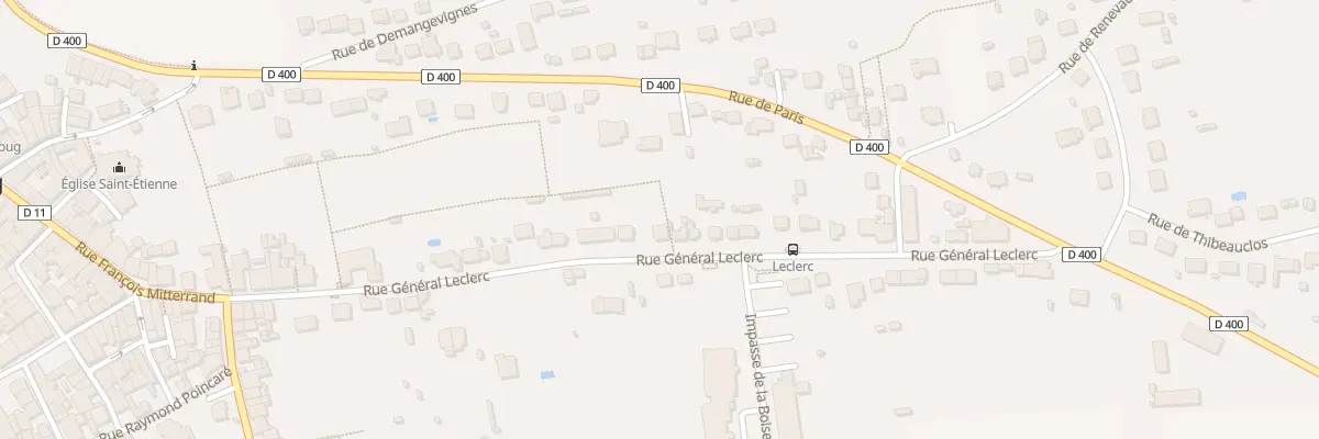 Plan du 33 Rue du Général Leclerc à Foug