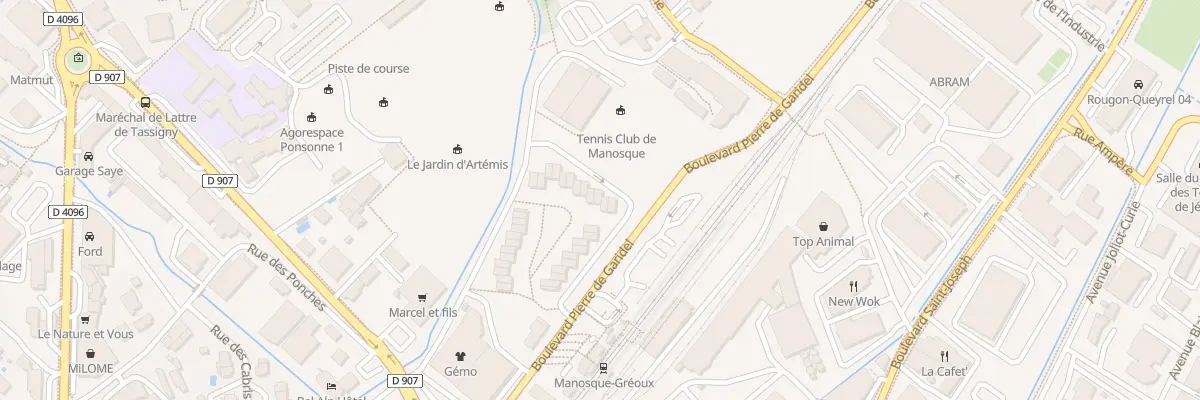 Plan du 11 Rue des Muriers à Manosque