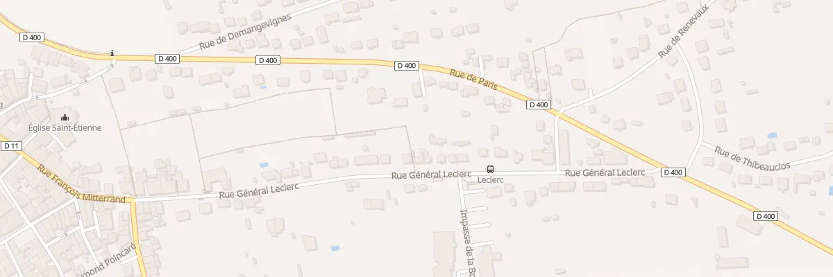 Plan du 35 Rue du Général Leclerc à Foug