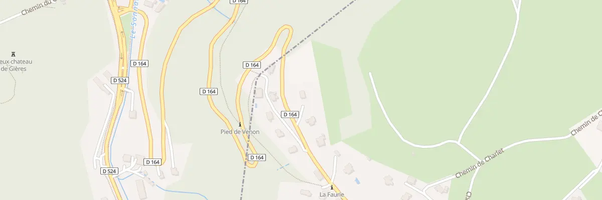 Plan du 121 Rte Route Departementale 164 à Venon