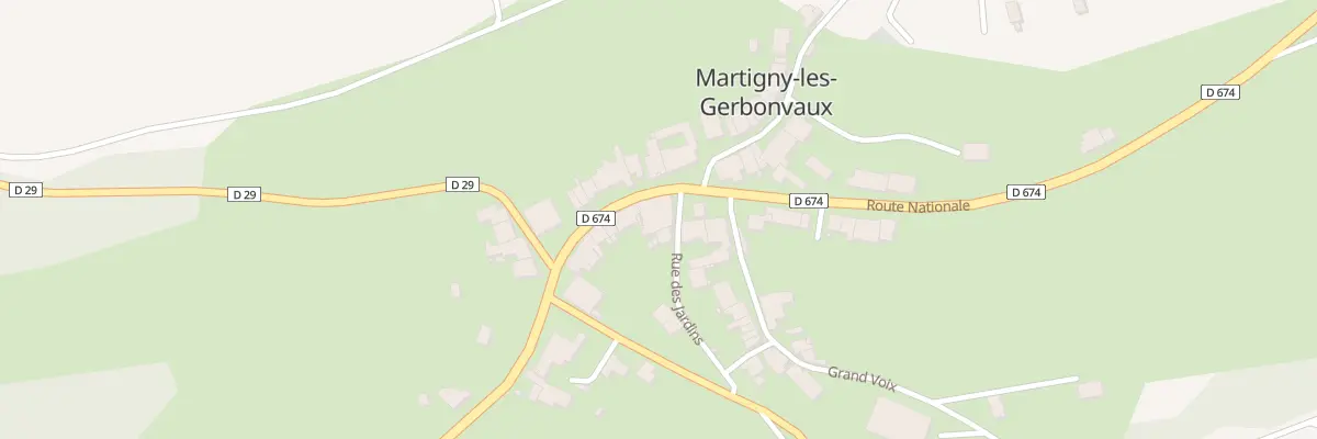 Plan du 6 Rue des Jardins à Martigny-les-Gerbonvaux