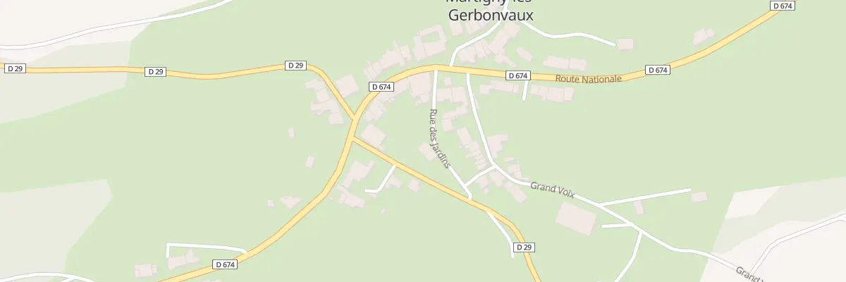 Plan du 84 Rue des Jardins à Martigny-les-Gerbonvaux