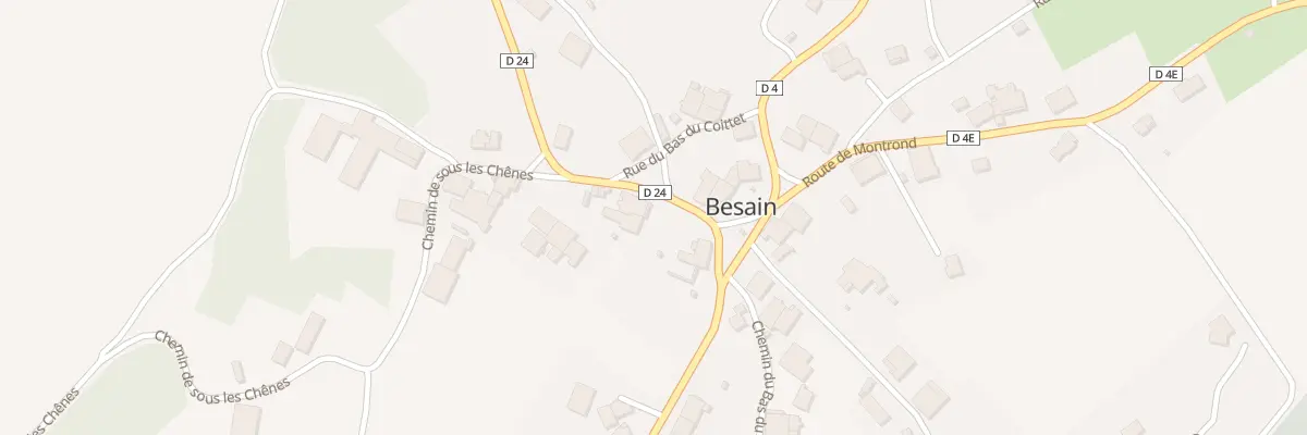 Plan du 2 Rte de Poligny à Besain