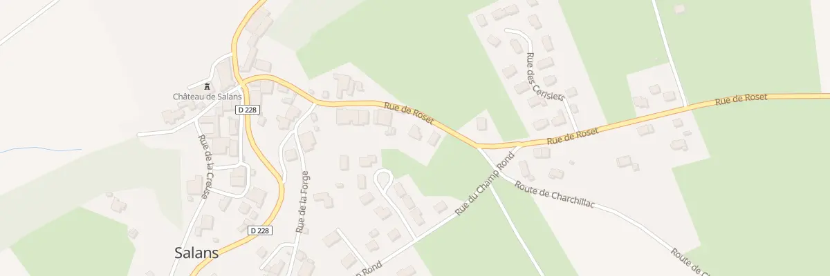 Plan du 10 Rue de Roset à Salans