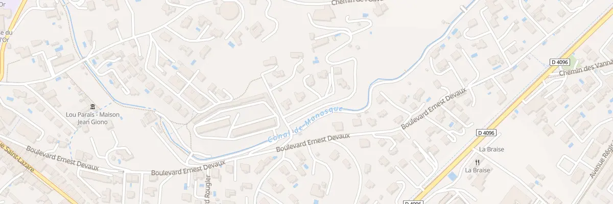 Plan du 497C Bd Ernest Devaux à Manosque