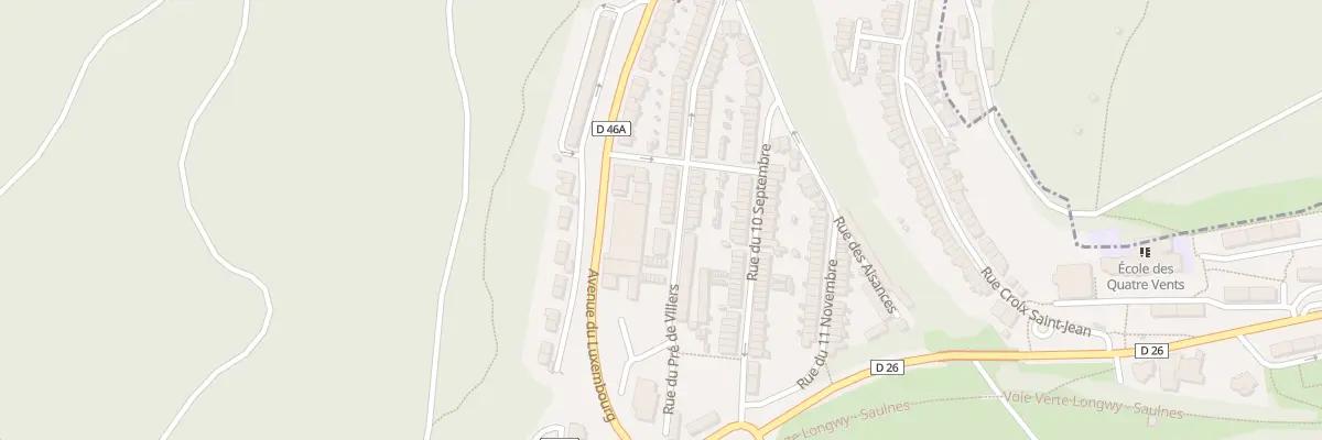 Plan du 73 Rue du Pré de Villers à Herserange