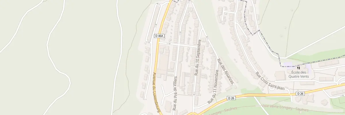 Plan du 75 Rue du Pré de Villers à Herserange