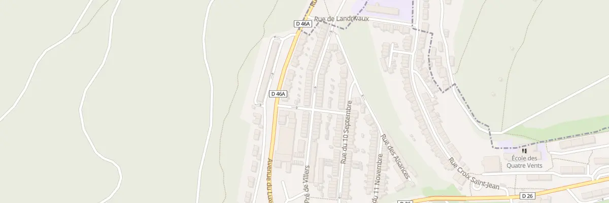 Plan du 91 Rue du Pré de Villers à Herserange