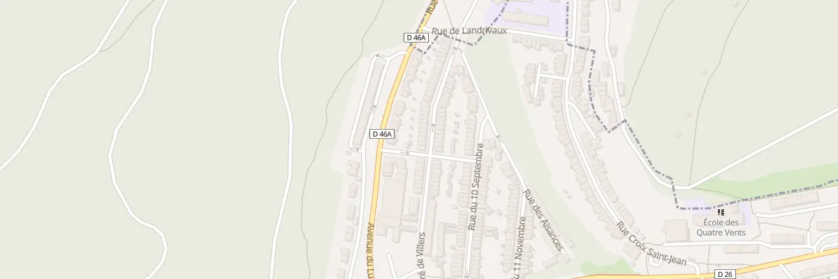 Plan du 93 Rue du Pré de Villers à Herserange