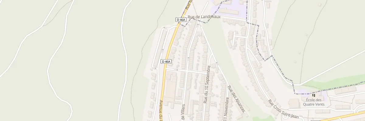 Plan du 97 Rue du Pré de Villers à Herserange
