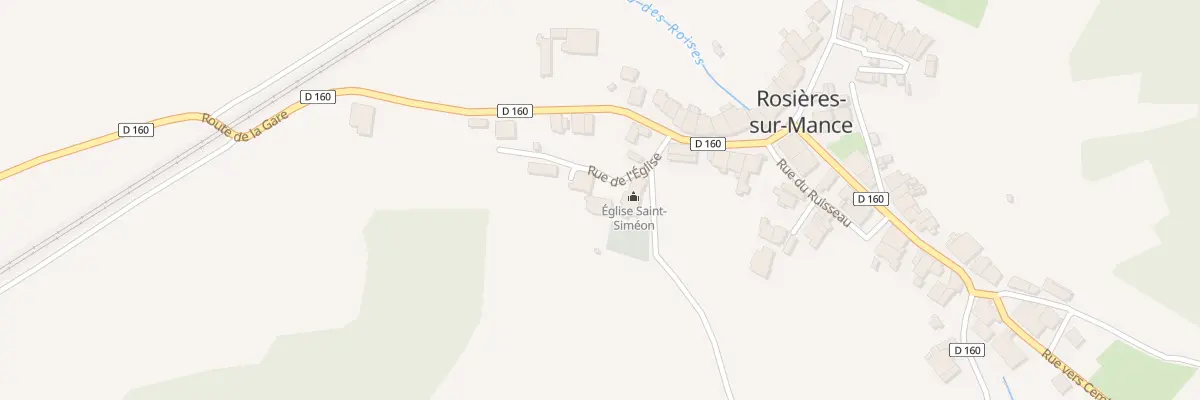 Plan du 9 Rue de l’Eglise à Rosières-sur-Mance