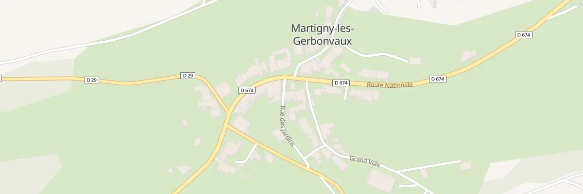 Plan du 399 Rte Nationale à Martigny-les-Gerbonvaux