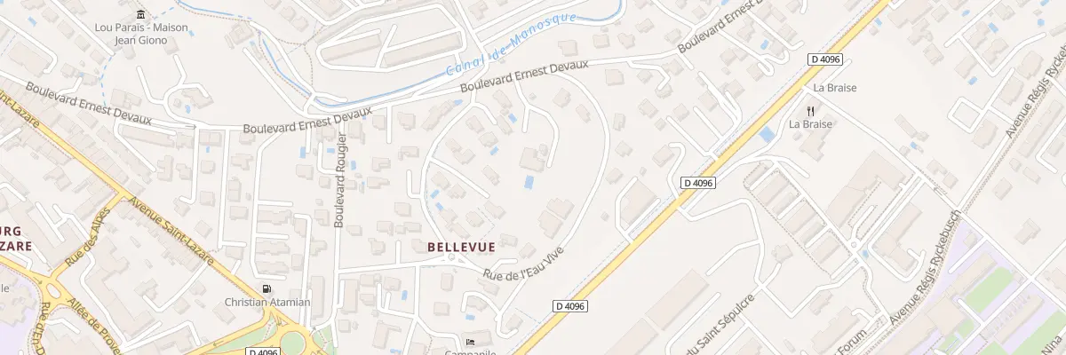 Plan du 9004 Bd Ernest Devaux à Manosque