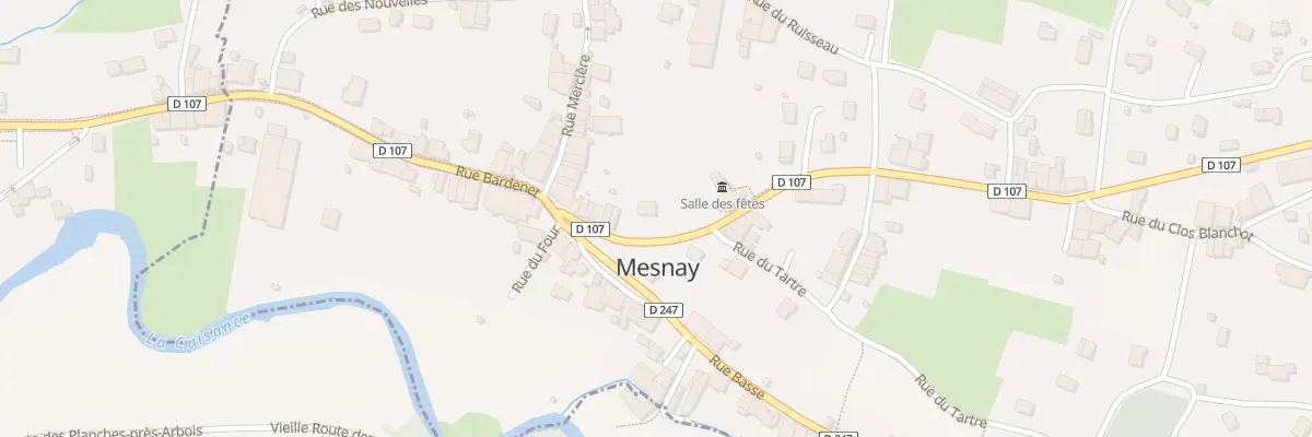 Plan du 13 Grande Rue à Mesnay