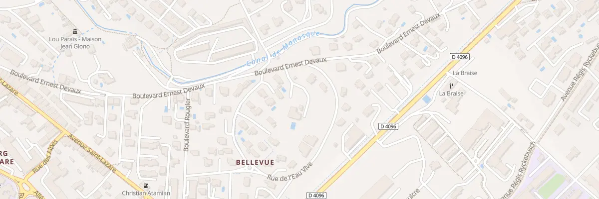 Plan du 9004A Bd Ernest Devaux à Manosque