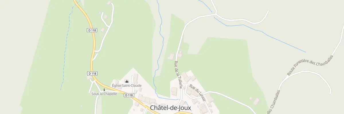Plan du 2 Rue de la Tuilerie à Châtel-de-Joux