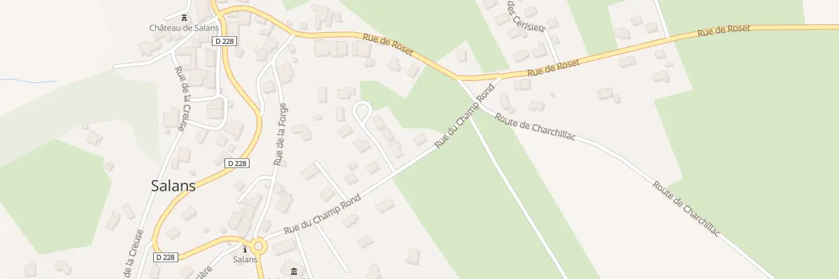 Plan du 9 Rue du Champ Rond à Salans