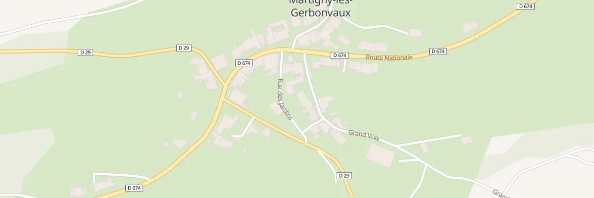 Plan du 66 Vc Grand Voix à Martigny-les-Gerbonvaux