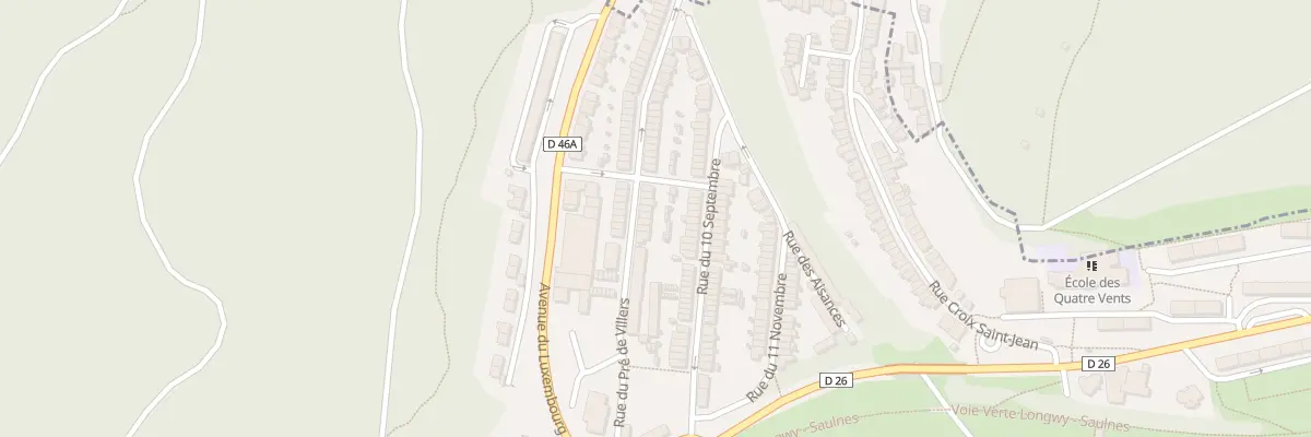 Plan du 22 Rue du Pré de Villers à Herserange