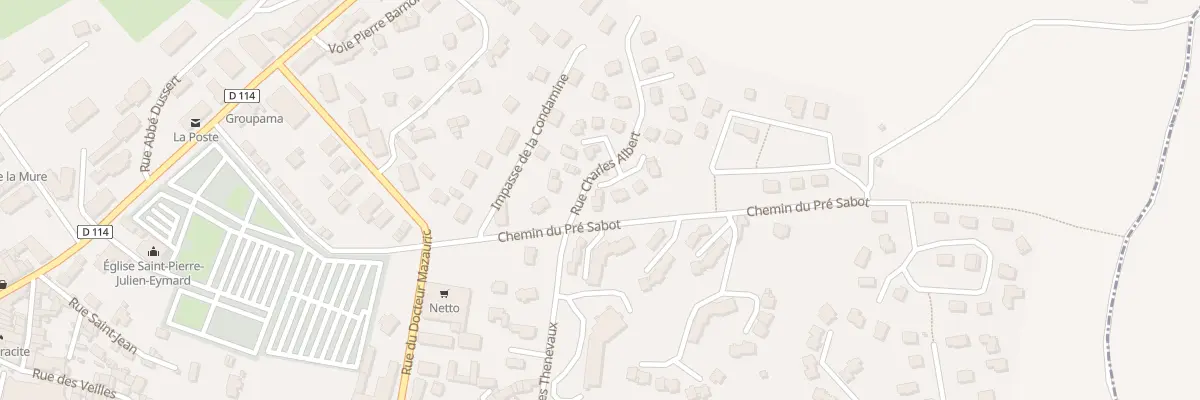 Plan du 21 Rue Charles Albert à La Mure