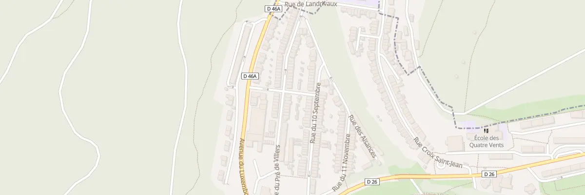 Plan du 30 Rue du Pré de Villers à Herserange