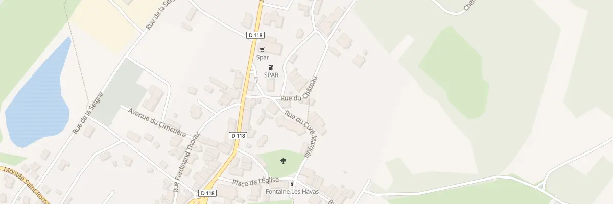 Plan du 8 Rue du Chateau Saint Lupicin à Coteaux du Lizon