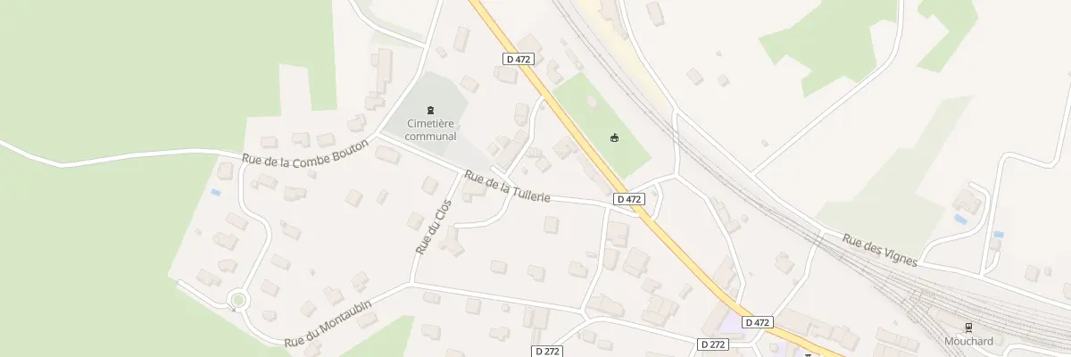 Plan du 2 Rue de la Tuilerie à Mouchard