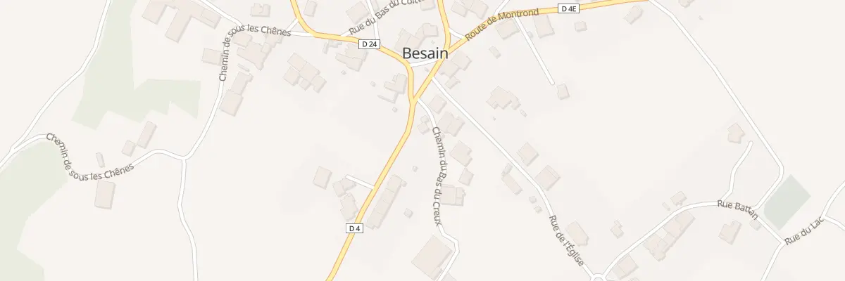 Plan du 2 Che du Bas du Creux à Besain