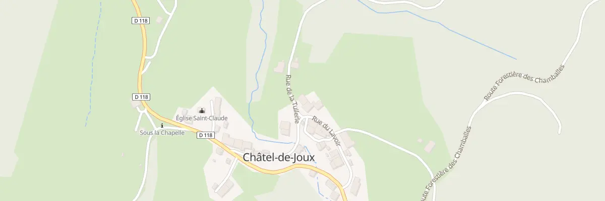 Plan du 1 Rue de la Tuilerie à Châtel-de-Joux