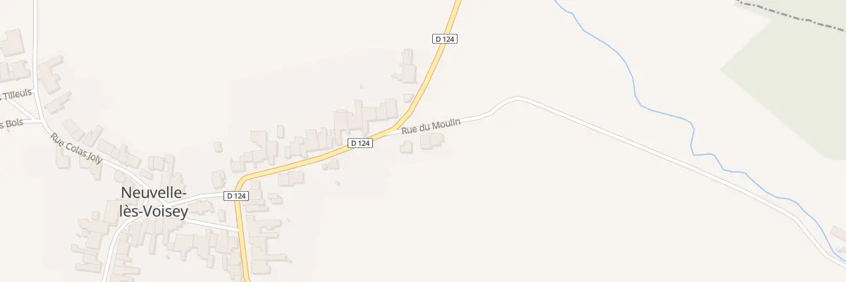 Plan du 2 Che du Moulin à Neuvelle-lès-Voisey